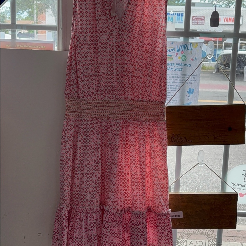 Cabana Life Smocked Waist Dress in Algarve Pattern